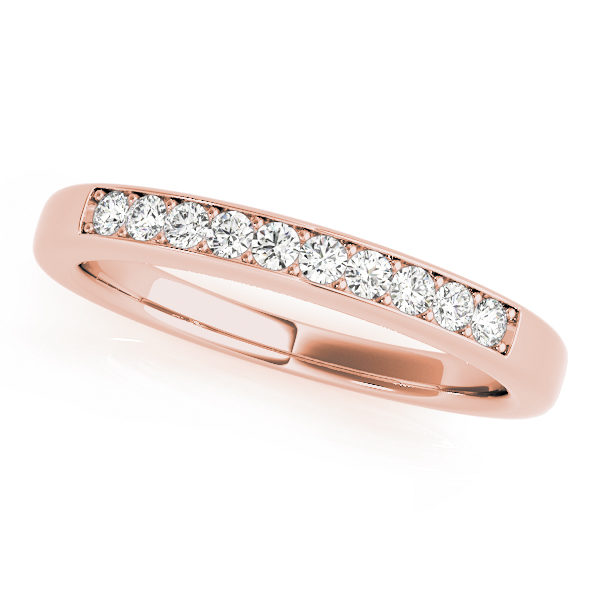 Andrenya Lab Grown Rose Gold Channel set  Diamond Ring