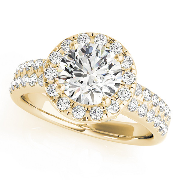 0.2 Ct Natural Round Cut Jailani  Halo Engagement Diamond Rings in Silver 925