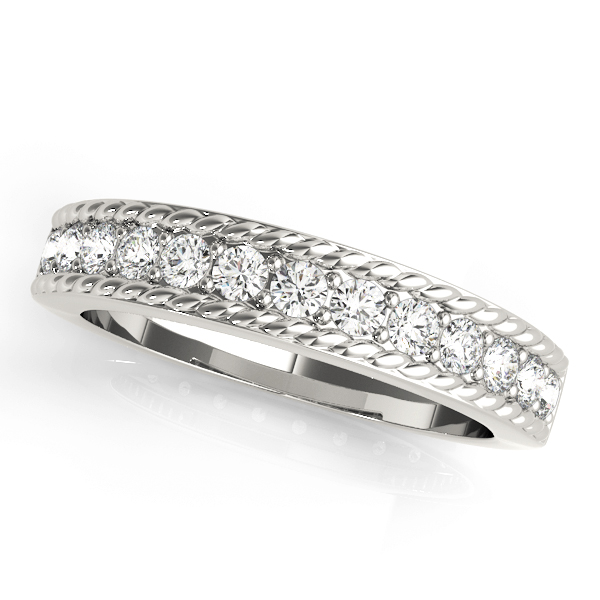 Carmen Lab Grown Silver Prong set  Diamond Ring