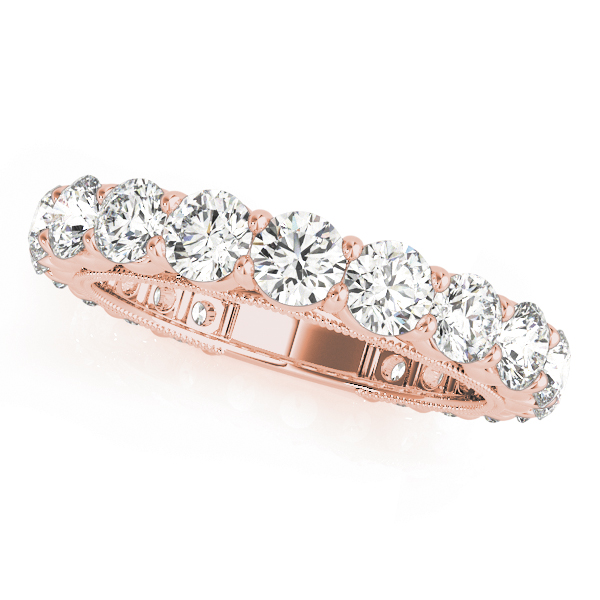 Jenolia Lab Grown Rose Gold Shared prong set  Diamond Ring