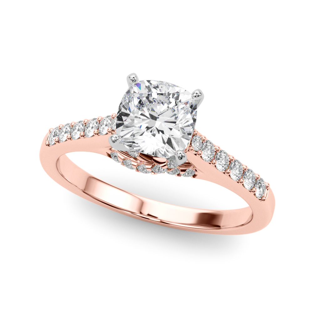 Zurie Lab-Created 4 Prong Setting Diamond Ring