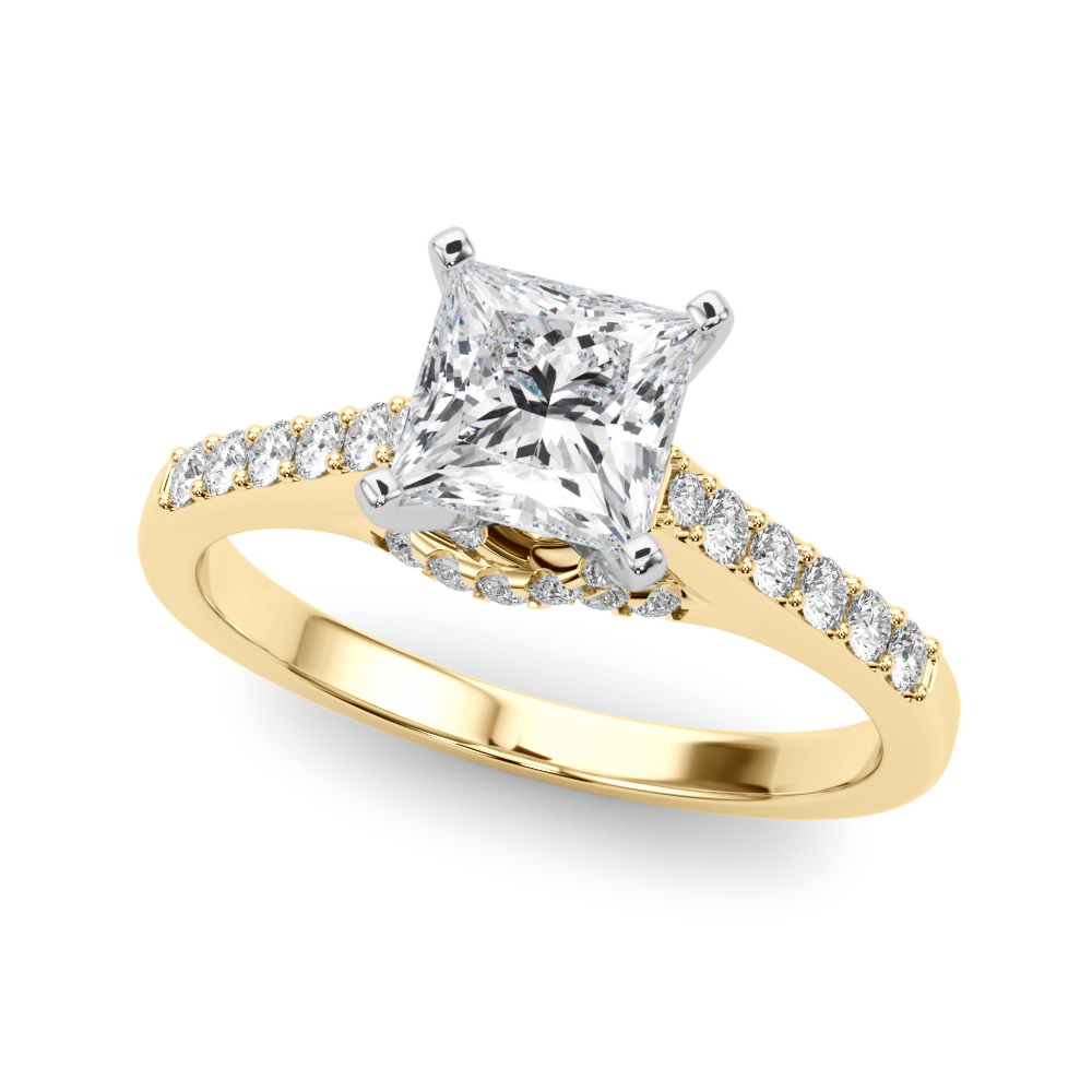 Zenia Lab-Created 4 Prong Setting Diamond Ring