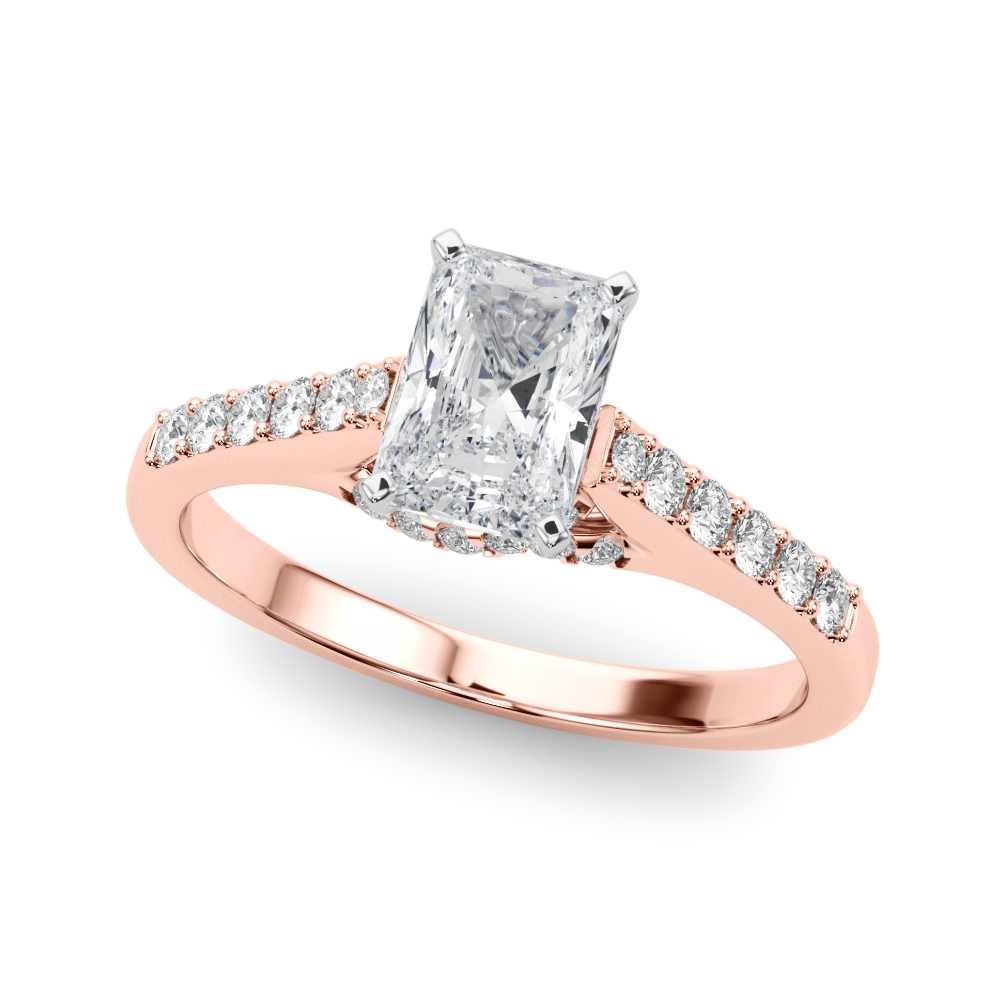 Zimal Lab-Created 4 Prong Setting Diamond Ring