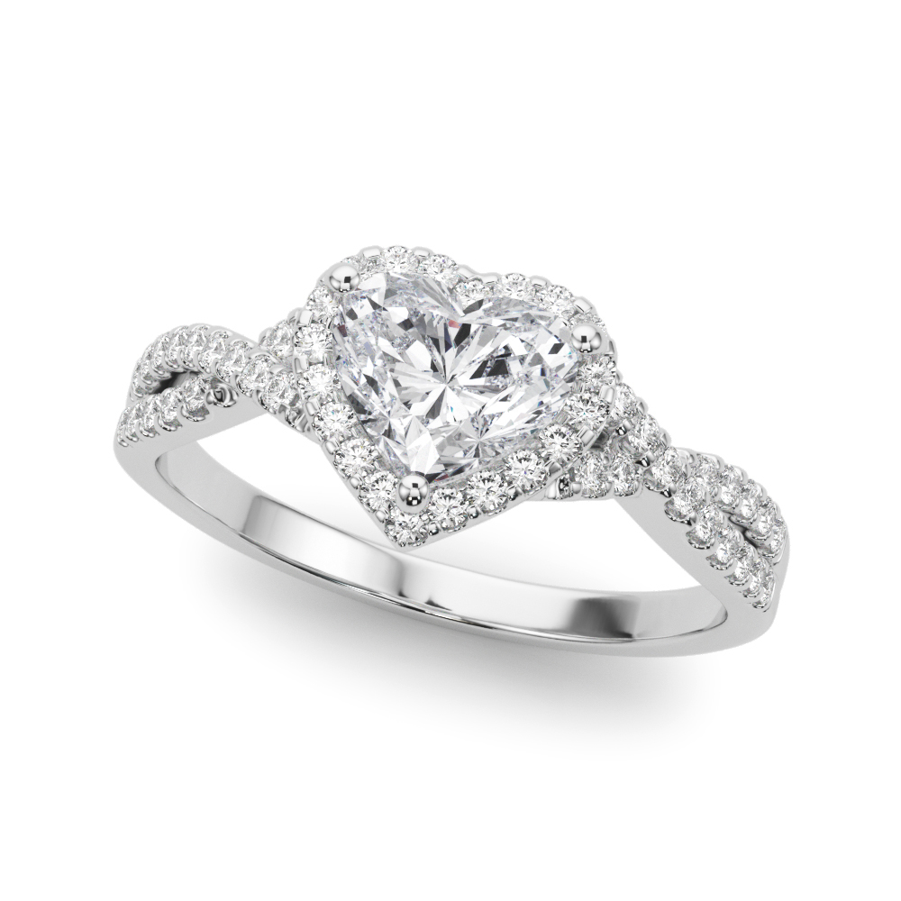 Zale Natural 5 Prong Setting Side Stone Diamond Ring