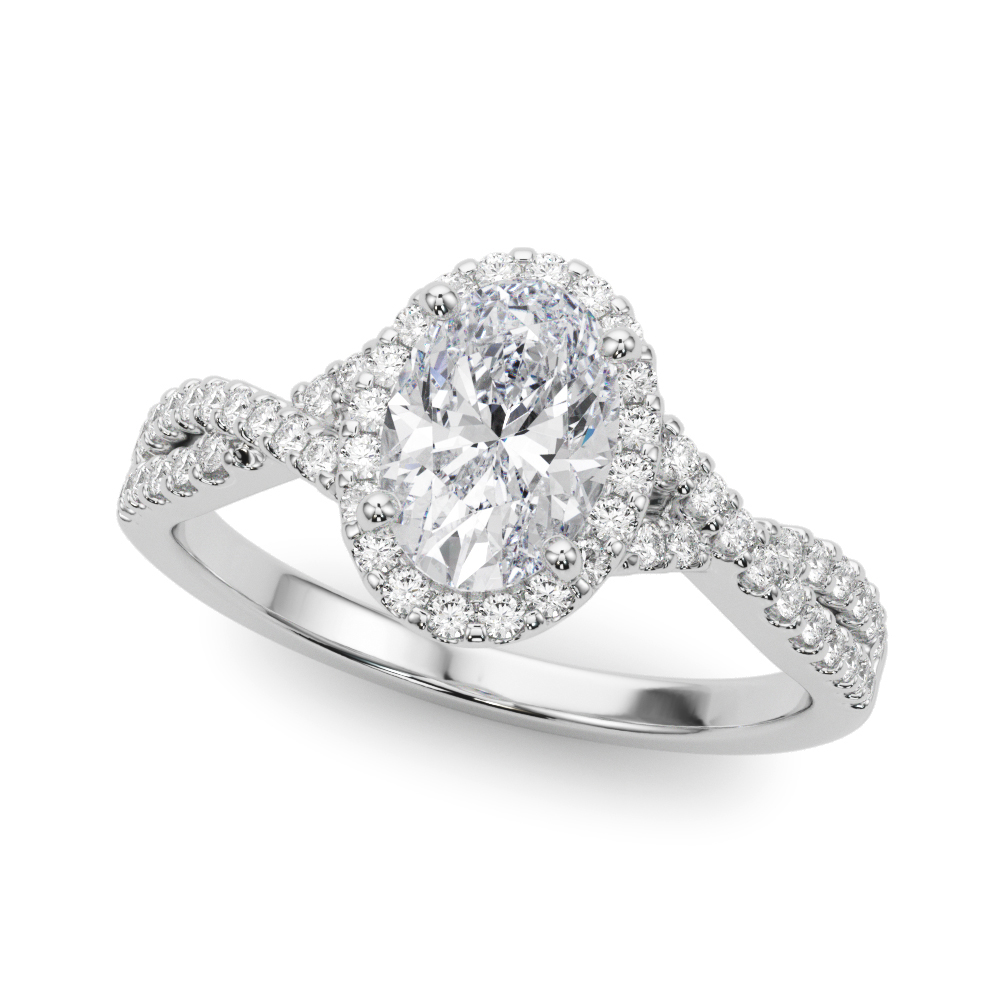Zanya Natural 4 Prong Setting Side Stone Diamond Ring