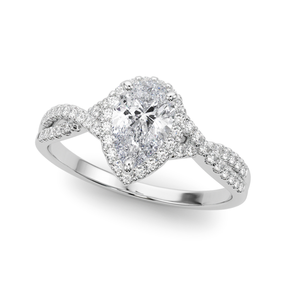 Zoltan Natural 3 Prong Setting Side Stone Diamond Ring