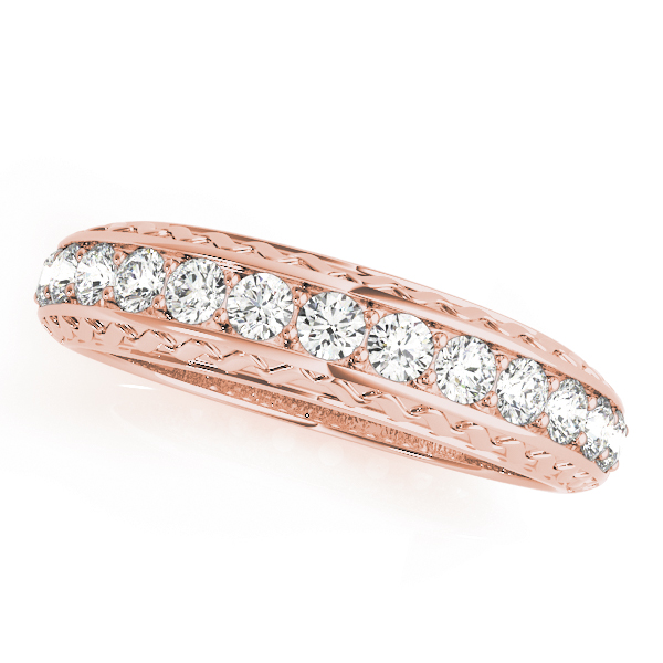 Finaya Lab Grown Rose Gold Shared Prong Set  Diamond Ring