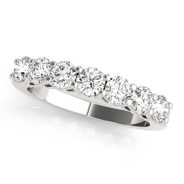 0.28 Ct Lab-Created Round Cut Melisha  7 Stone Ring Diamond Rings in Silver 925