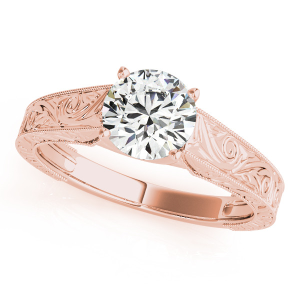 0.1 Ct Natural Round Cut Malani  Solitaire Diamond Rings