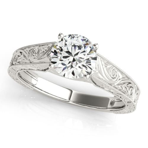 0.1 Ct Natural Round Cut Malani  Solitaire Diamond Rings