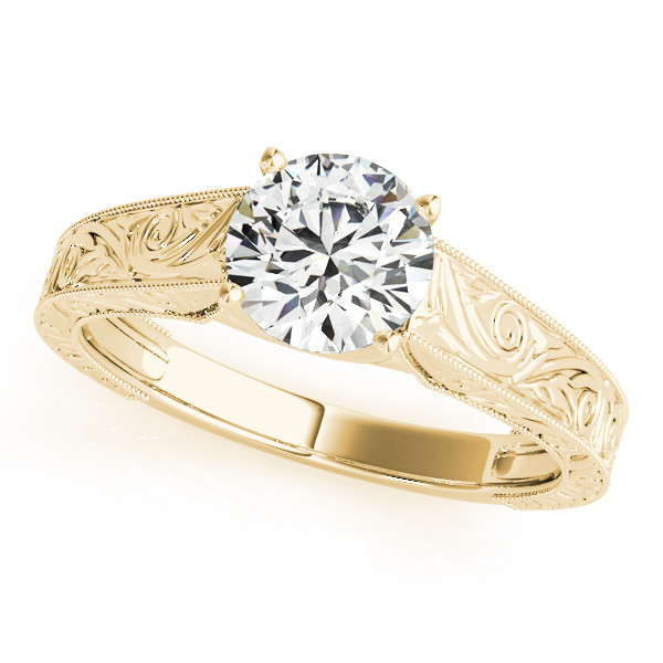 0.1 Ct Natural Round Cut Malani  Solitaire Diamond Rings