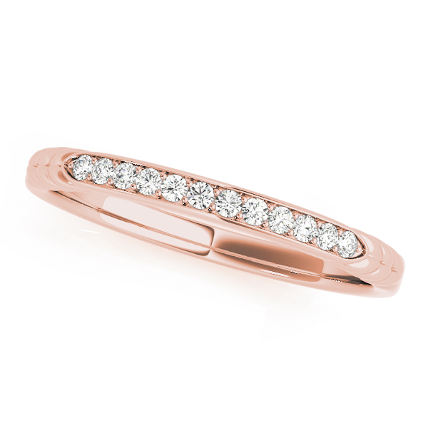 Catherina Lab Grown Rose Gold Pave set  Diamond Ring