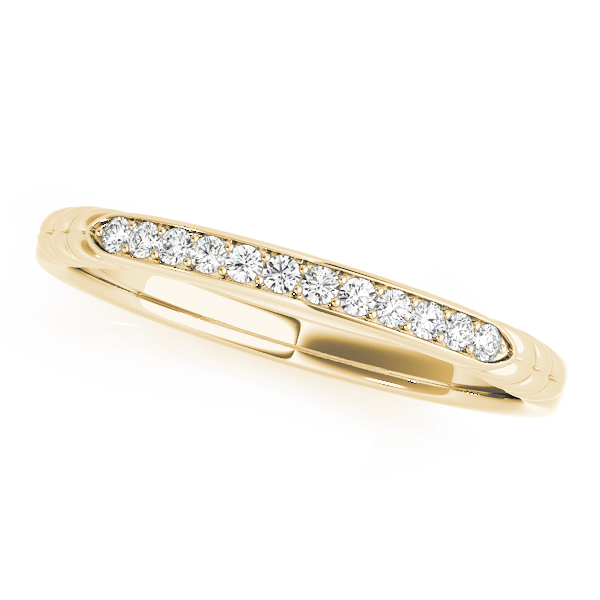 Catherina Lab Grown Yellow Gold Pave set  Diamond Ring