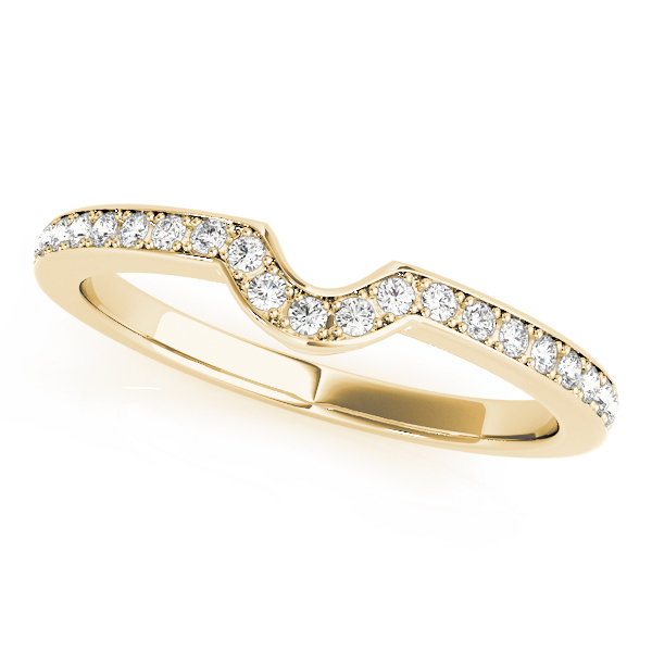 Xilonen Natural Diamond Yellow Gold Pave Setting Women's Wedding Ring