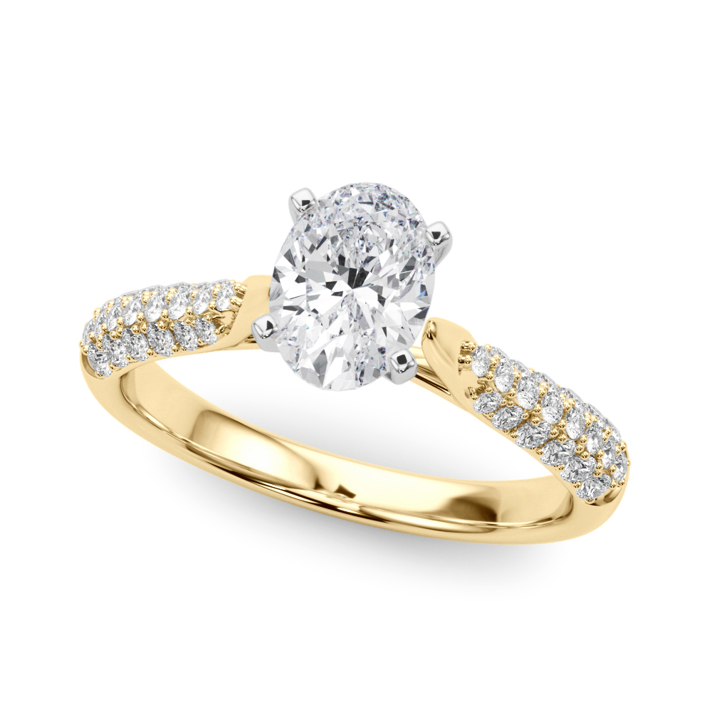 Zalen Lab-Created 4 Prong Setting Diamond Ring