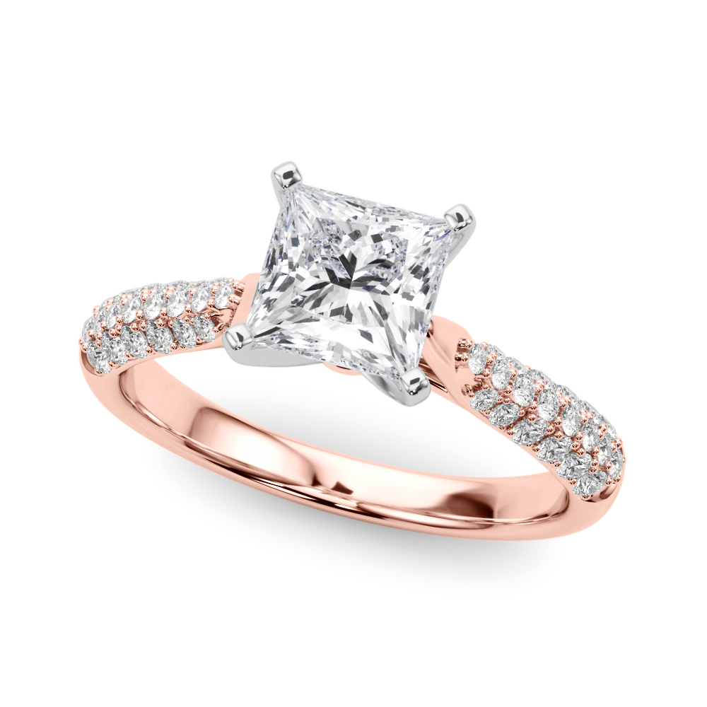 Zeek Lab-Created 4 Prong Setting Diamond Ring