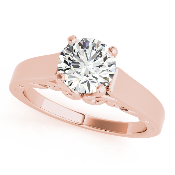 SunshineDiamonds Diamond Solitaire Diamond Rings in 9K Rose - 55