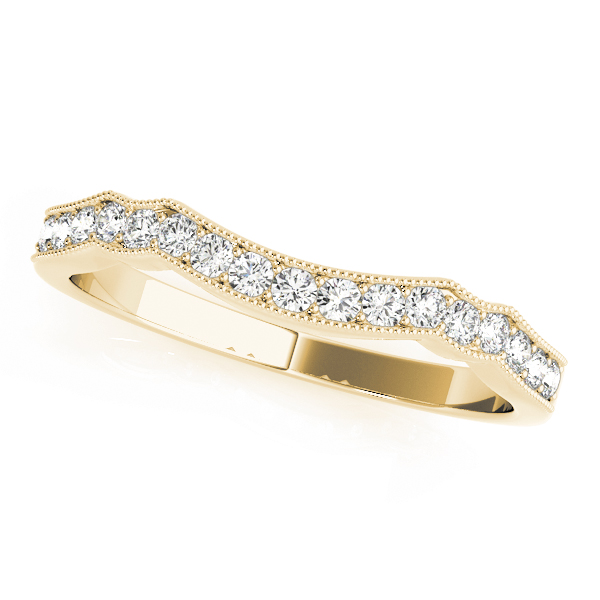Xanthe Natural Diamond Yellow Gold Pave Setting Women's Wedding Ring