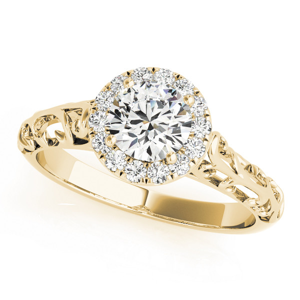 0.2 Ct Natural Round Cut Lincoln Halo Diamond Rings in Silver 925
