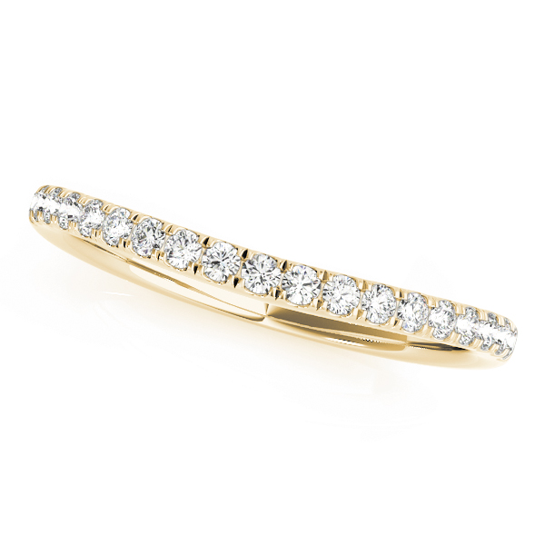 Xavia Natural Diamond Yellow Gold Pave Setting Women's Wedding Ring