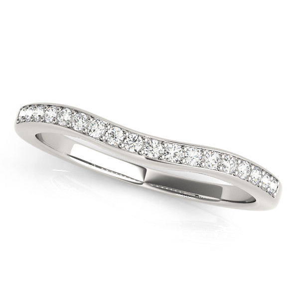 Xerxes Lab Grown Diamond White Gold Pave Setting Women's Wedding Ring