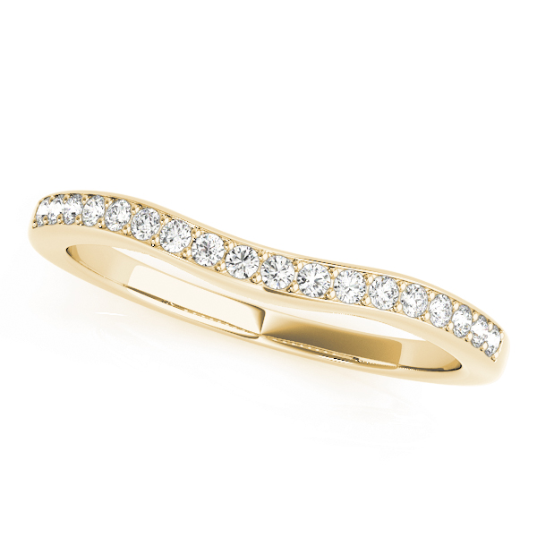 Xavian Lab Grown Diamond Yellow Gold Pave Setting Women's Wedding Ring