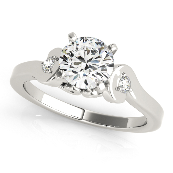 0.2 Ct Lab-Created Diamond Round Cut Winny  Trilogy Engagement Rings in Silver 925