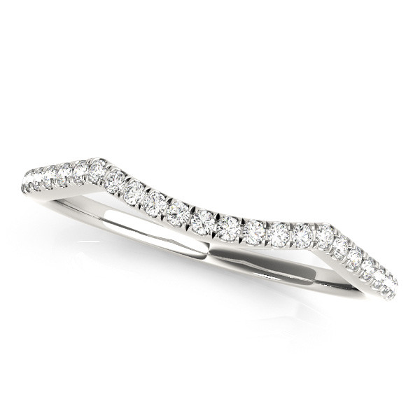 Elra Lab Grown Diamond Round cut Pave set  Shaped Women's Wedding Ring