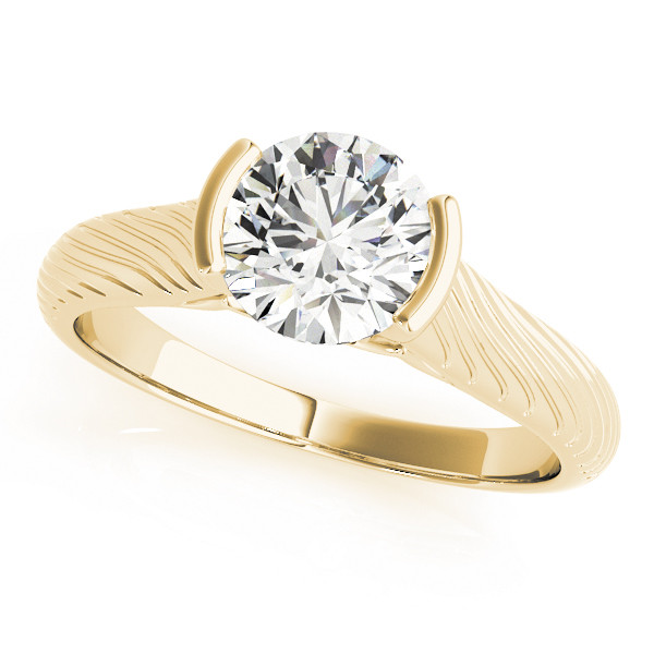 0.2 Ct Lab-Created Diamond Round Cut Marlee  Classic Solitaire Engagement Rings in Silver 925