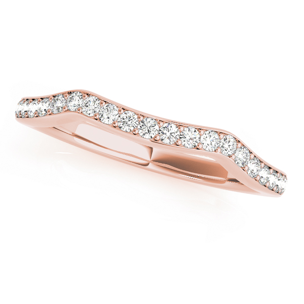 Xidani Natural Diamond Rose Gold Pave Setting Women's Wedding Ring
