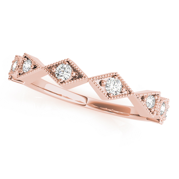 Agrippina Natural Rose Gold Bezel set  Diamond Ring