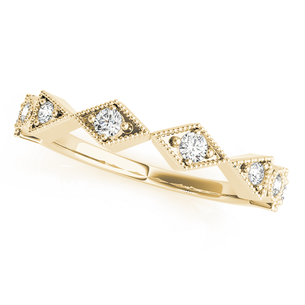 Agrippina Natural Yellow Gold Bezel set  Diamond Ring