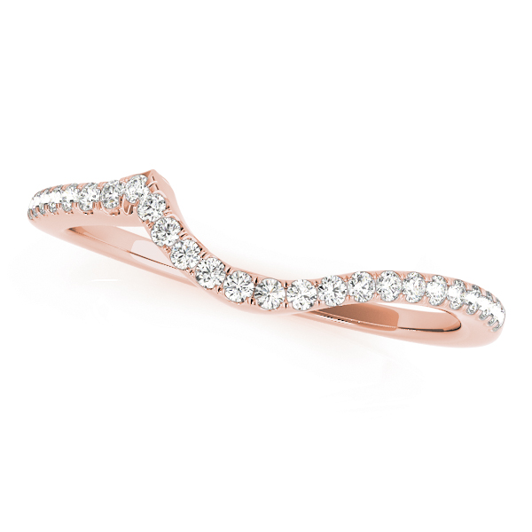 Xelia Natural Diamond Rose Gold Pave Setting Women's Wedding Ring