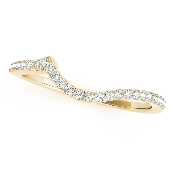 Xelia Natural Diamond Yellow Gold Pave Setting Women's Wedding Ring