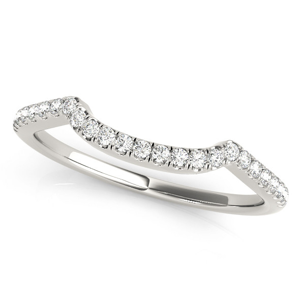 Xiara Lab Grown Diamond Platinum Pave Setting Women's Wedding Ring