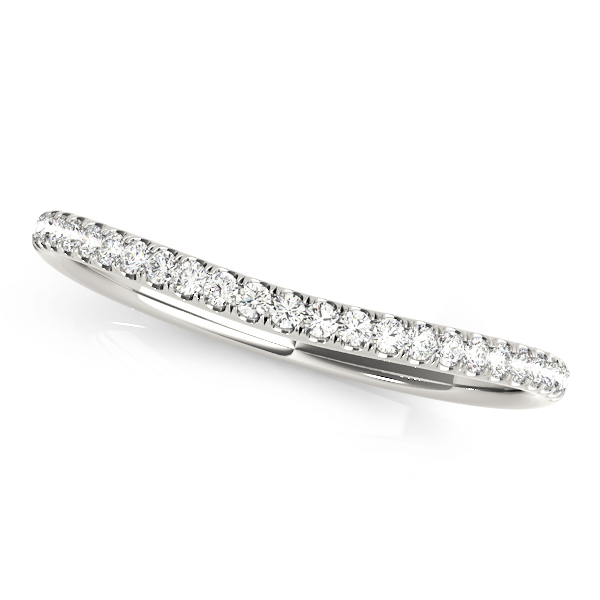 Xen Natural Diamond White Gold Pave Setting Women's Wedding Ring