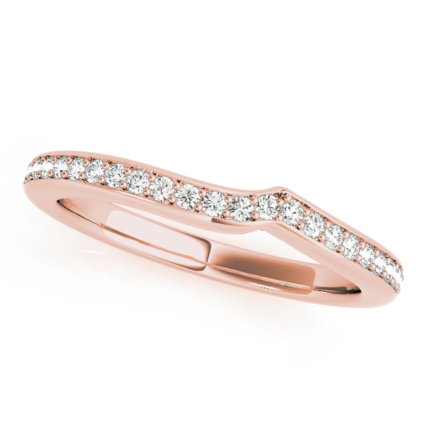 Xenos Lab-Created Diamond Pave Setting Wedding Ring