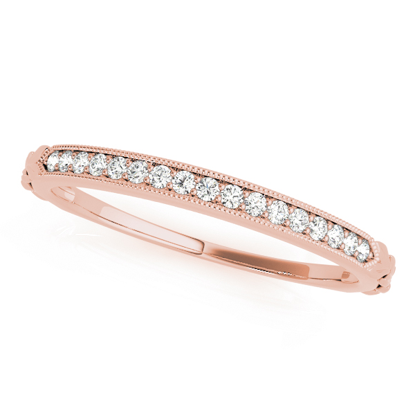 Agrippino Natural Rose Gold Pave set  Diamond Ring