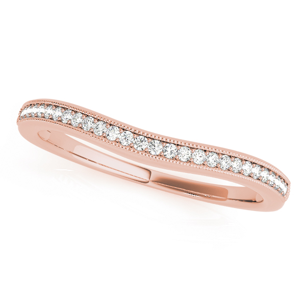 SunshineDiamonds Women's Wedding Wedding Rings in 9K Rose Gold and 0.10 Carat Lab Grown Diamond