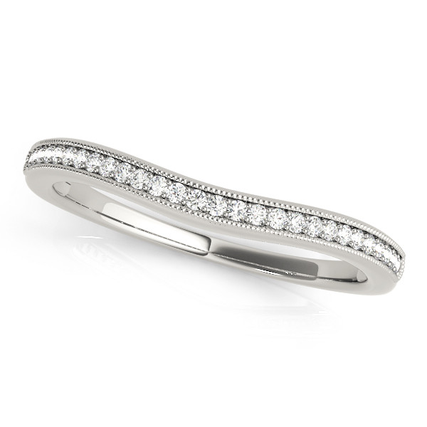 Xanthia Natural Diamond Platinum Pave Setting Women's Wedding Ring