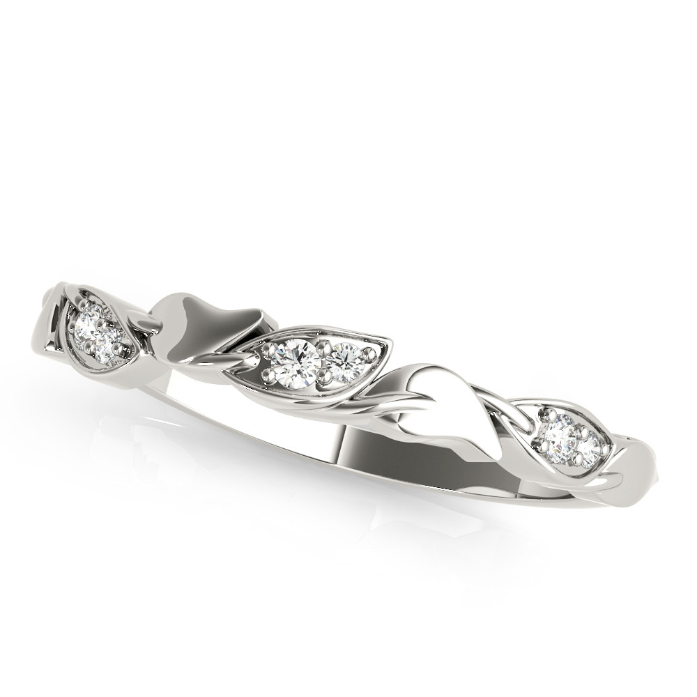 Xantina Natural Diamond Platinum Pave Setting Women's Wedding Ring