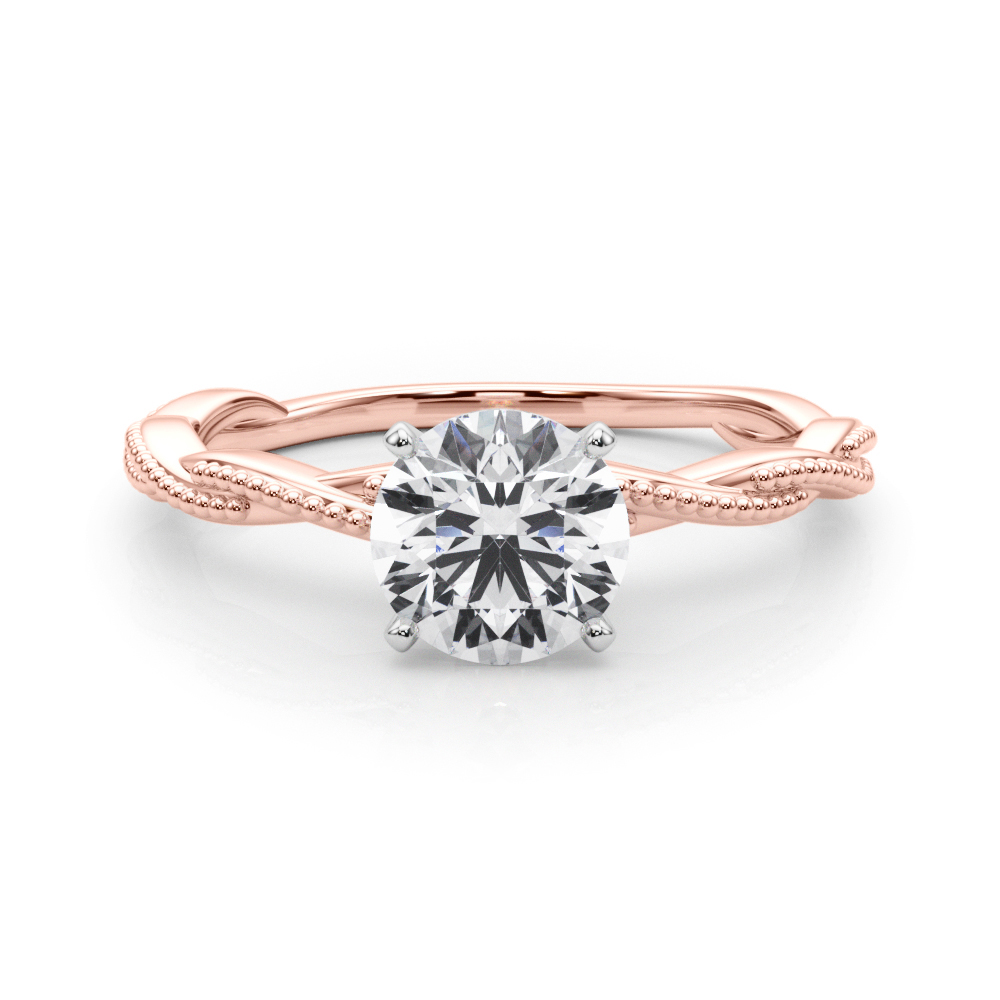 SunshineDiamonds Diamond Solitaire Diamond Rings in 9K Rose - 47