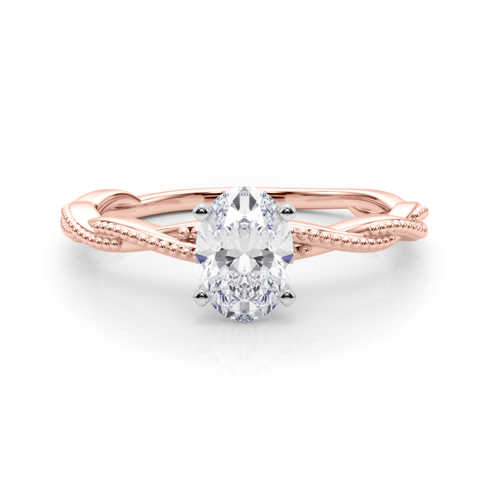 SunshineDiamonds Diamond Solitaire Diamond Rings in 9K Rose