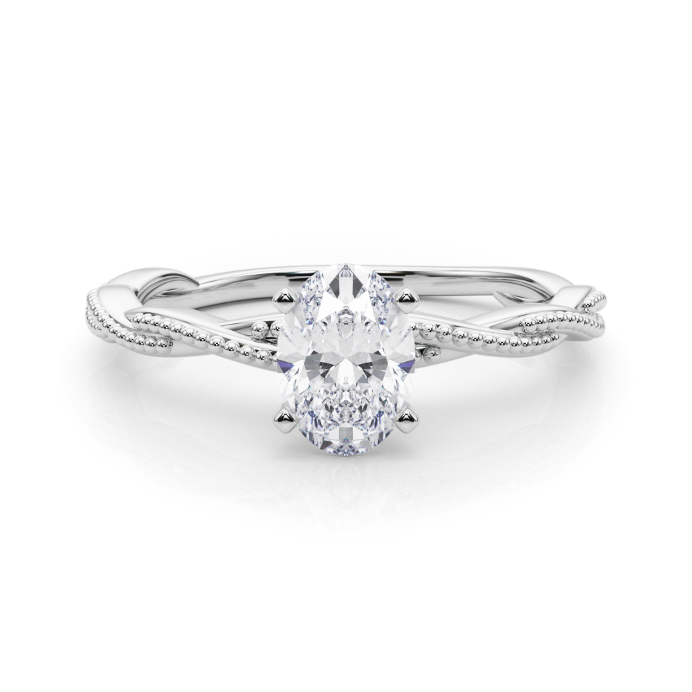Arista Natural 4 Prong  Solitaire Diamond Ring