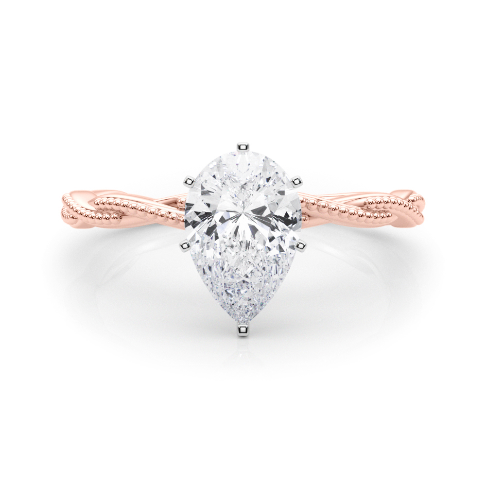 SunshineDiamonds Diamond Solitaire Diamond Rings in 9K Rose