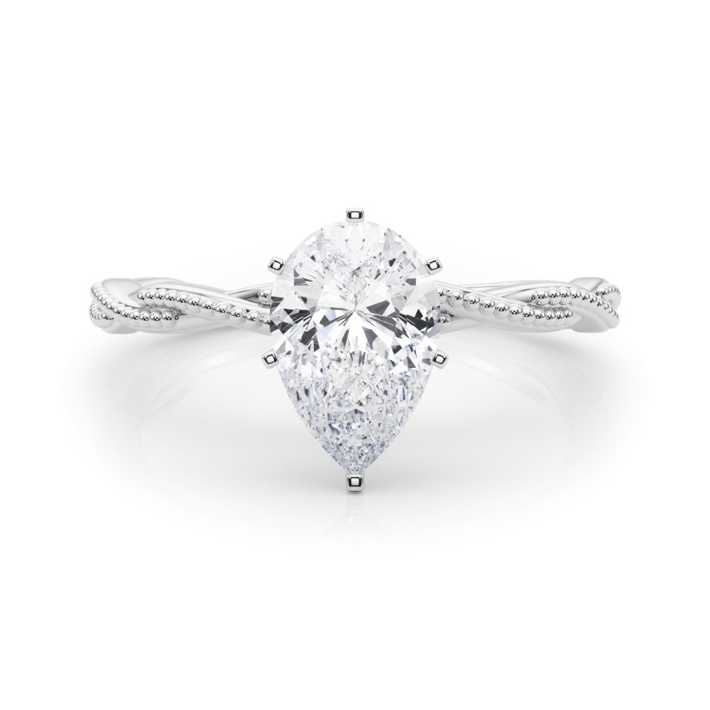 Arista Natural 6 Prong  Solitaire Diamond Ring