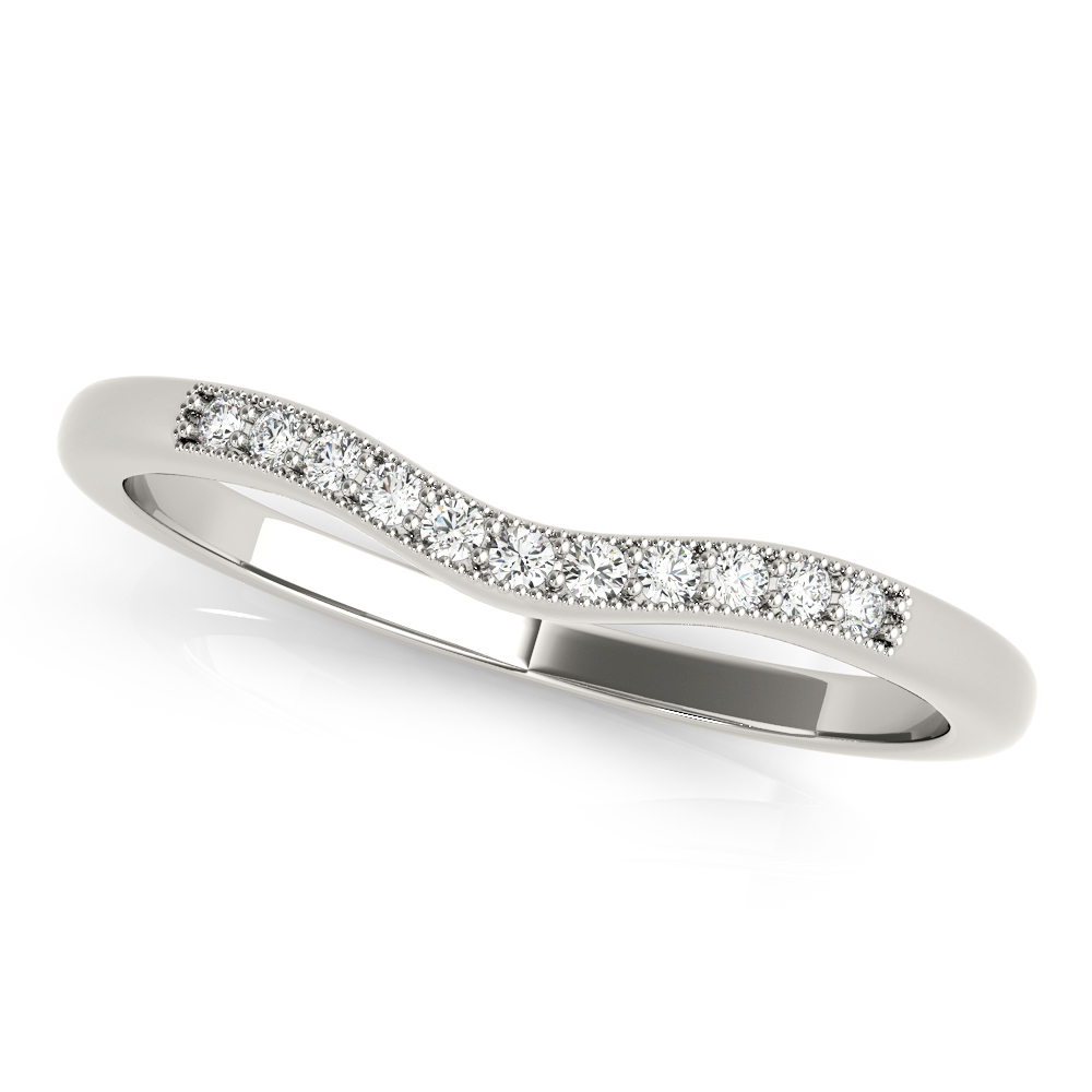Xenovia Lab Grown Diamond Platinum Pave Setting Women's Wedding Ring