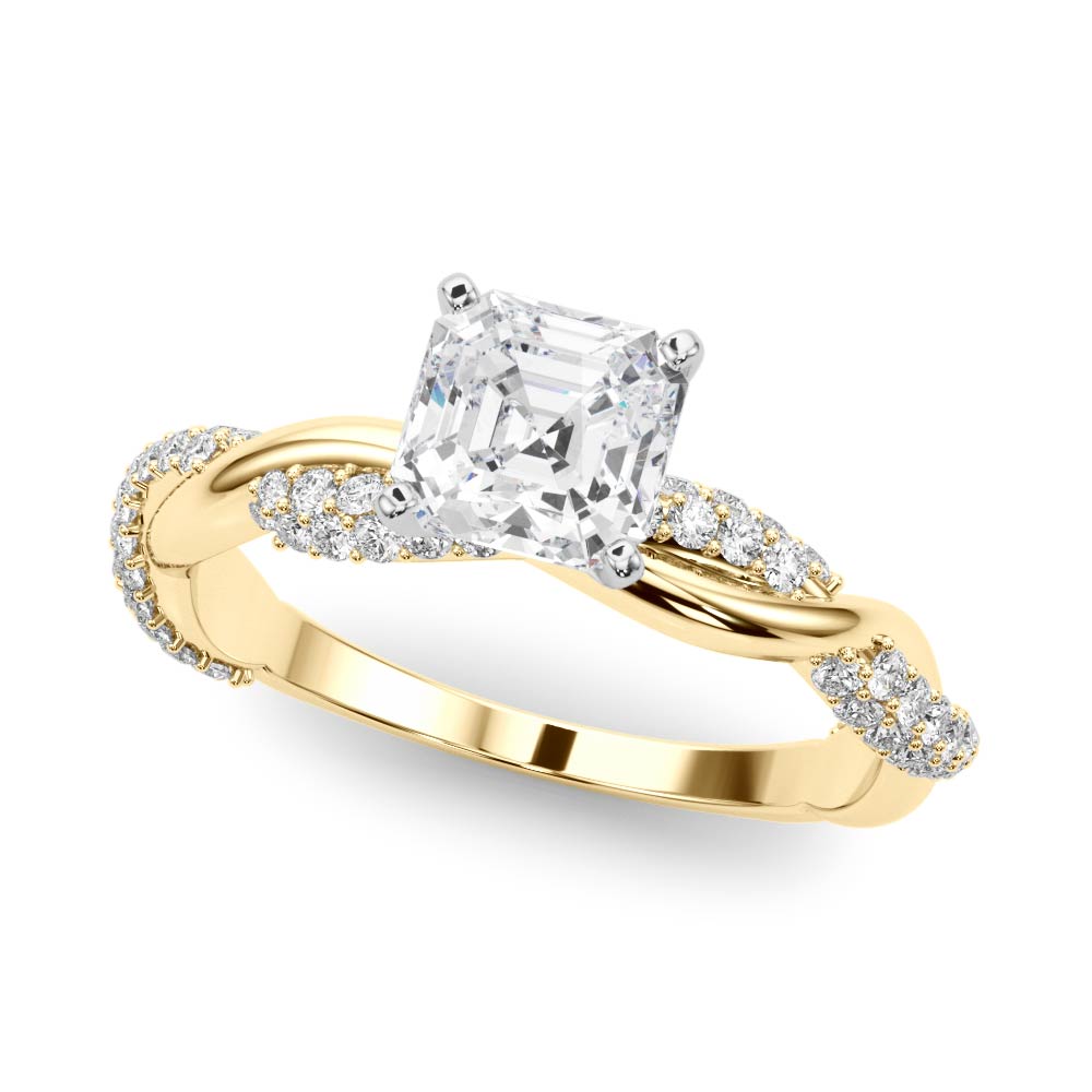 Zophia Lab-Created 4 Prong Setting Diamond Ring