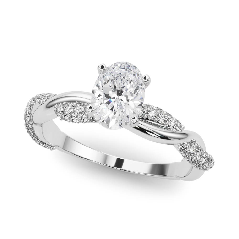 Ziana Lab-Created 4 Prong Setting Diamond Ring