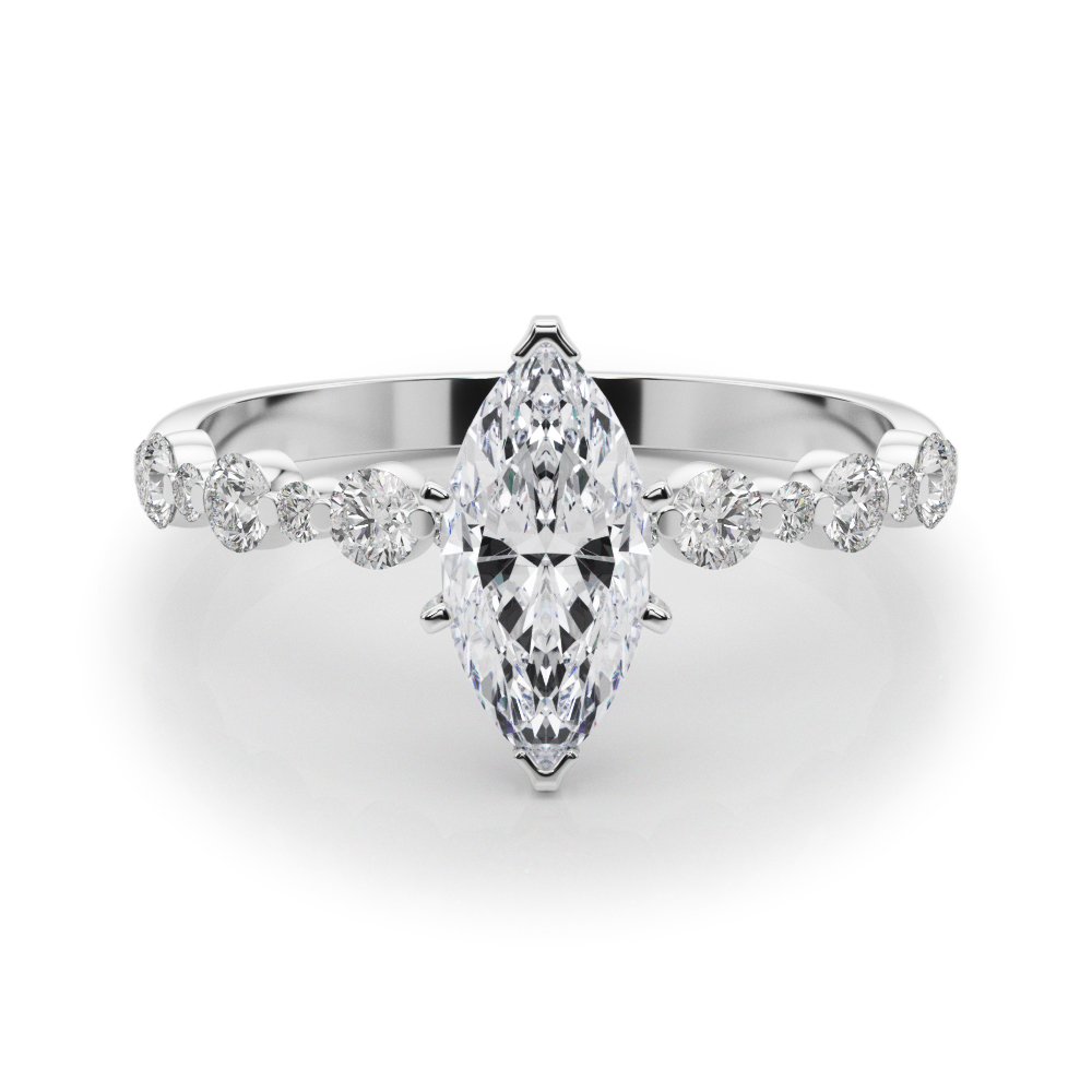 Hudsyn Natural 6 Prong Diamond Ring